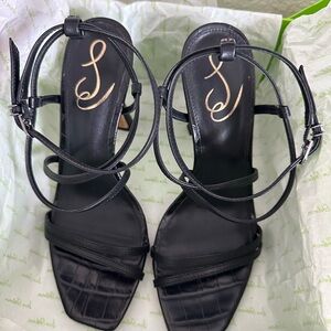 Sam Edelman Black Strappy Heels
